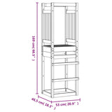 Torre da Gioco 53x46,5x169 cm in Legno Massello di Pino