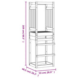 Torre da Gioco 53x46,5x169 cm in Legno Massello di Douglas