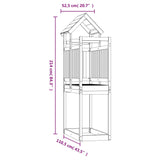 Torre da Gioco 52,5x110,5x214 cm in Legno Massello di Pino