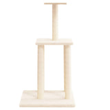 Albero per Gatti con Tiragraffi in Sisal Crema 85,5 cm