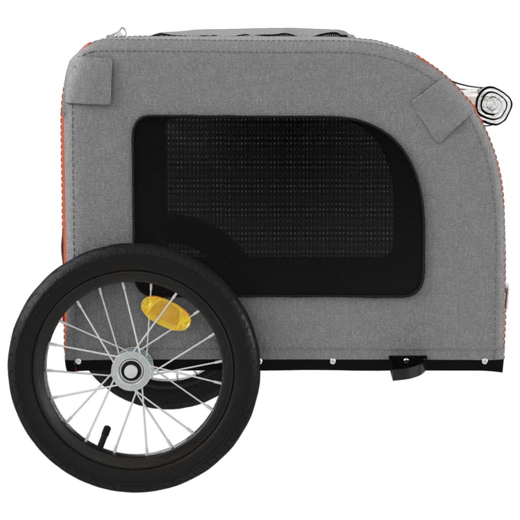 Bike Trailer for Animals Orange and Gray Oxford and Iron