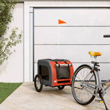 Bike Trailer for Animals Orange and Gray Oxford and Iron