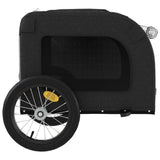 Bike Trailer for Animals Black and Gray Oxford and Iron