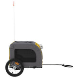 Bike Trailer for Animals Yellow and Gray Oxford and Iron