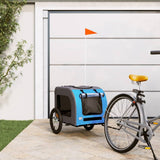 Blue and Gray Oxford and Iron Animal Bike Trailer