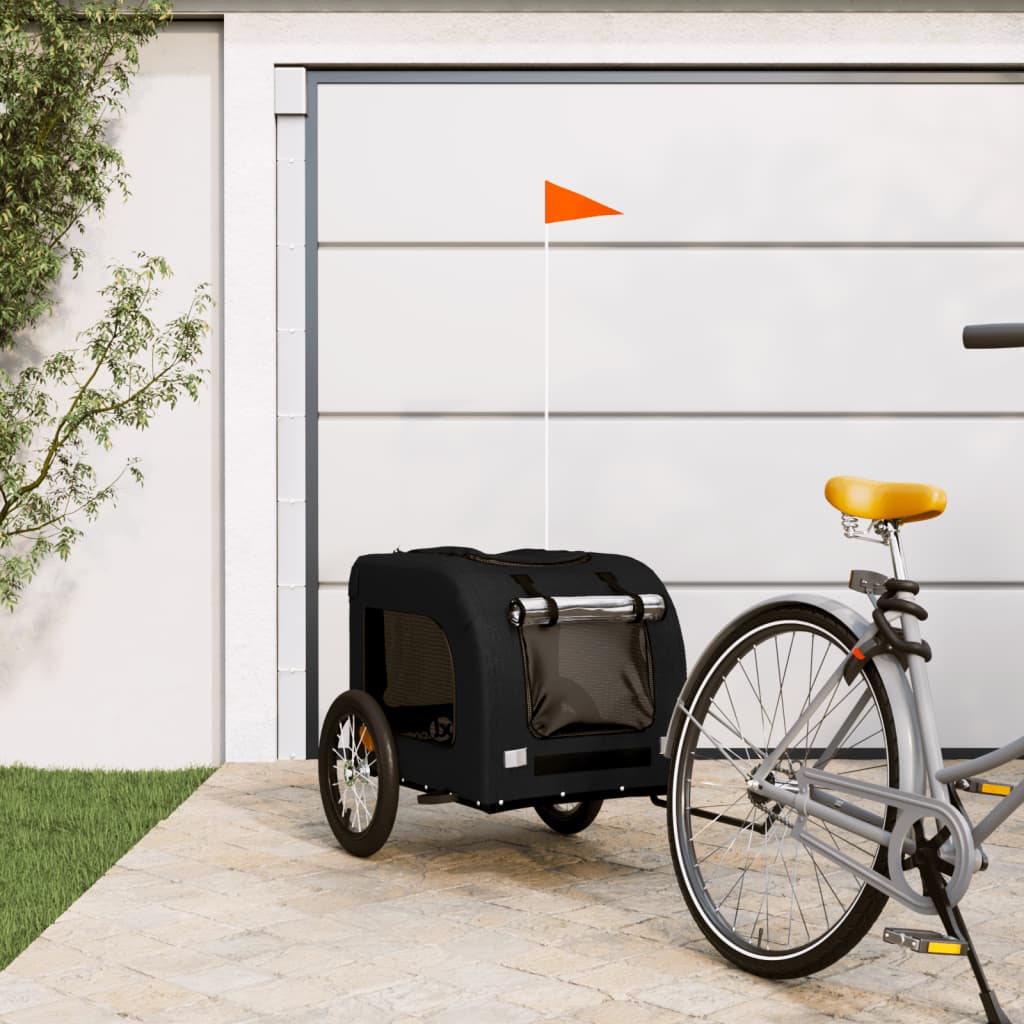 Black Oxford and Iron Animal Bike Trailer