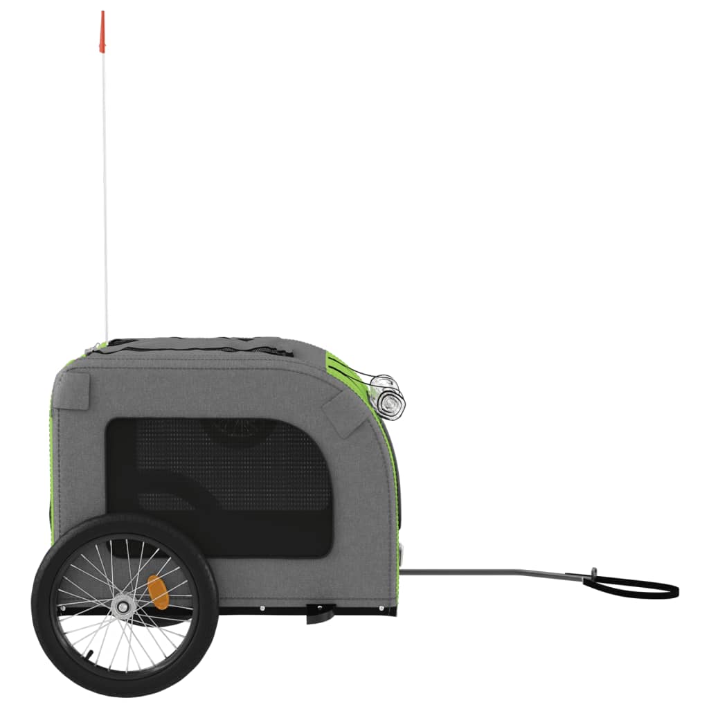 Green and Gray Oxford and Iron Animal Bike Trailer