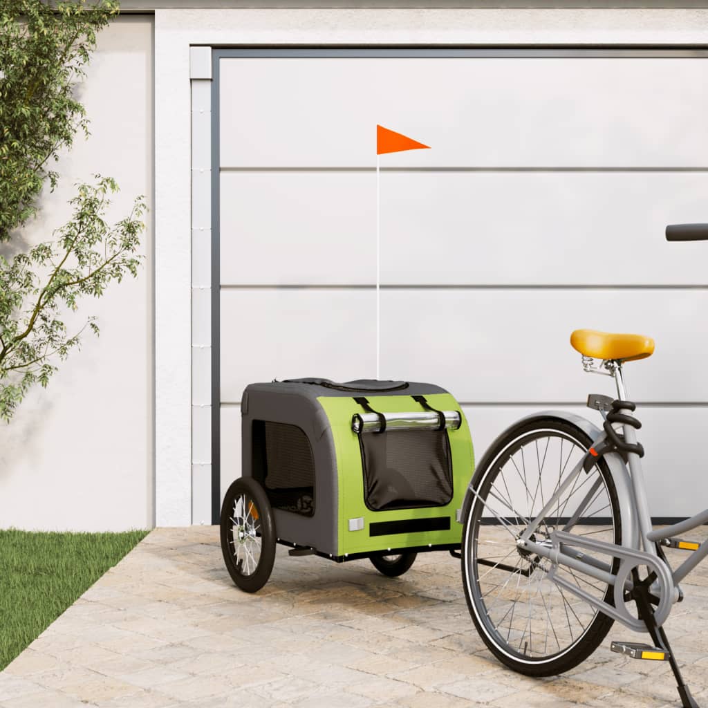 Green and Gray Oxford and Iron Animal Bike Trailer