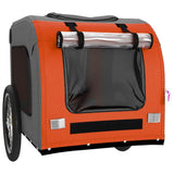 Bike Trailer for Animals Orange and Gray Oxford and Iron