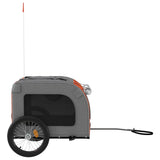 Bike Trailer for Animals Orange and Gray Oxford and Iron