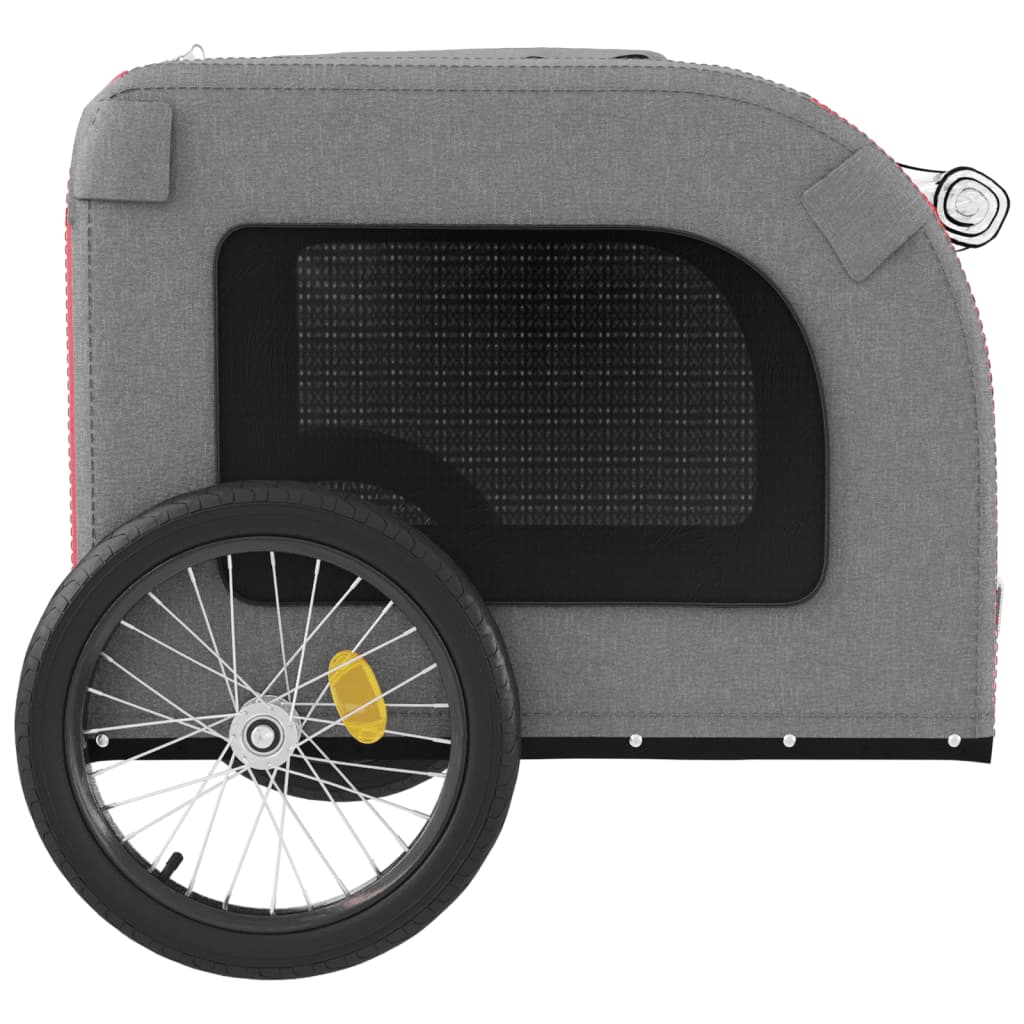 Red and Gray Oxford and Iron Animal Bike Trailer