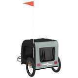 Gray and Black Oxford and Iron Animal Bike Trailer