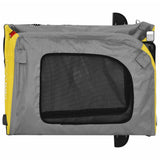 Bike Trailer for Animals Yellow and Gray Oxford and Iron