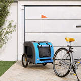 Blue and Gray Oxford and Iron Animal Bike Trailer