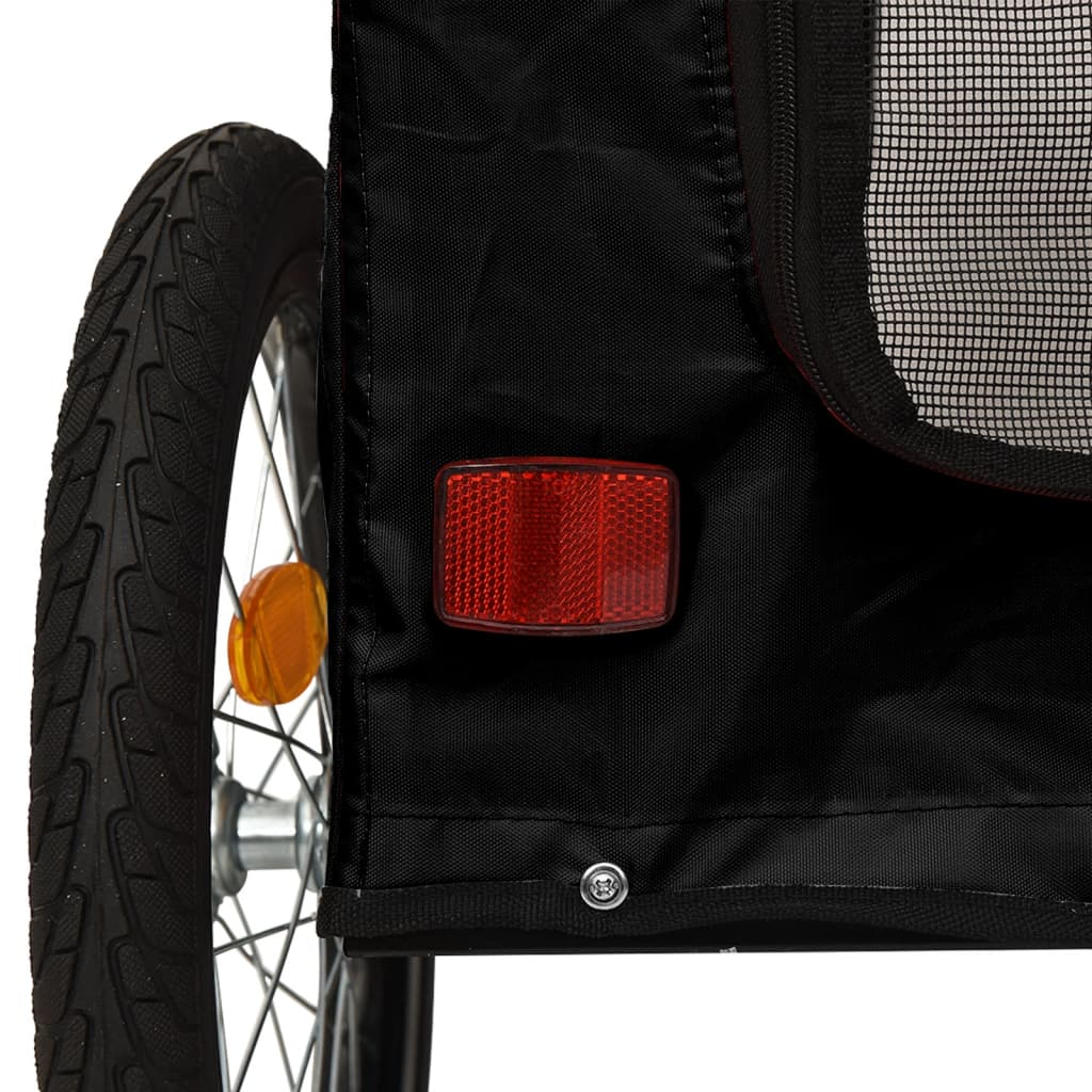 Black Oxford and Iron Animal Bike Trailer