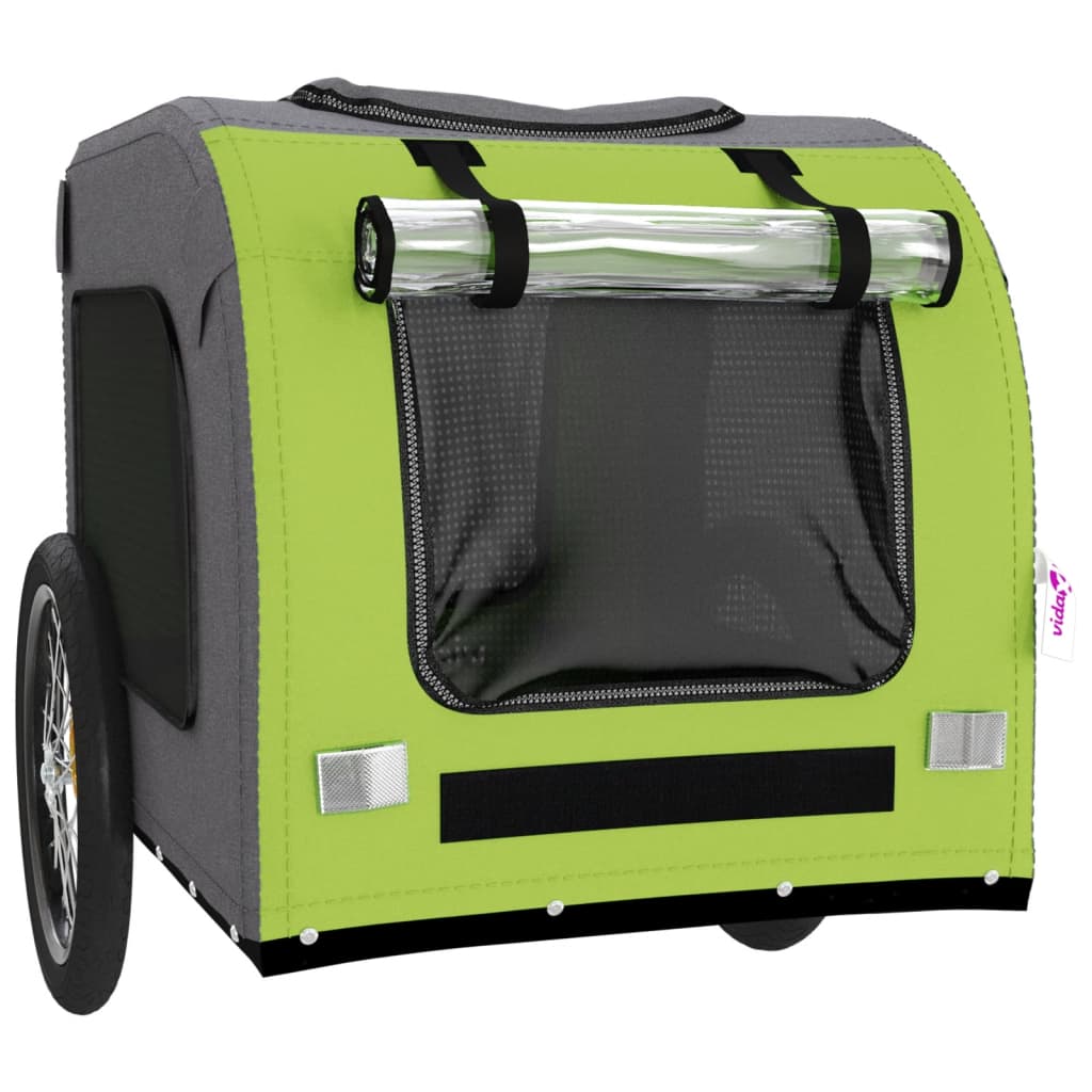 Green and Gray Oxford and Iron Animal Bike Trailer