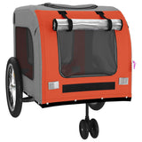 Bike Trailer for Animals Orange and Gray Oxford and Iron