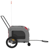 Red and Gray Oxford and Iron Animal Bike Trailer