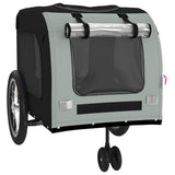 Bike Trailer for Animals Black and Gray Oxford and Iron