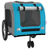 Blue and Gray Oxford and Iron Animal Bike Trailer