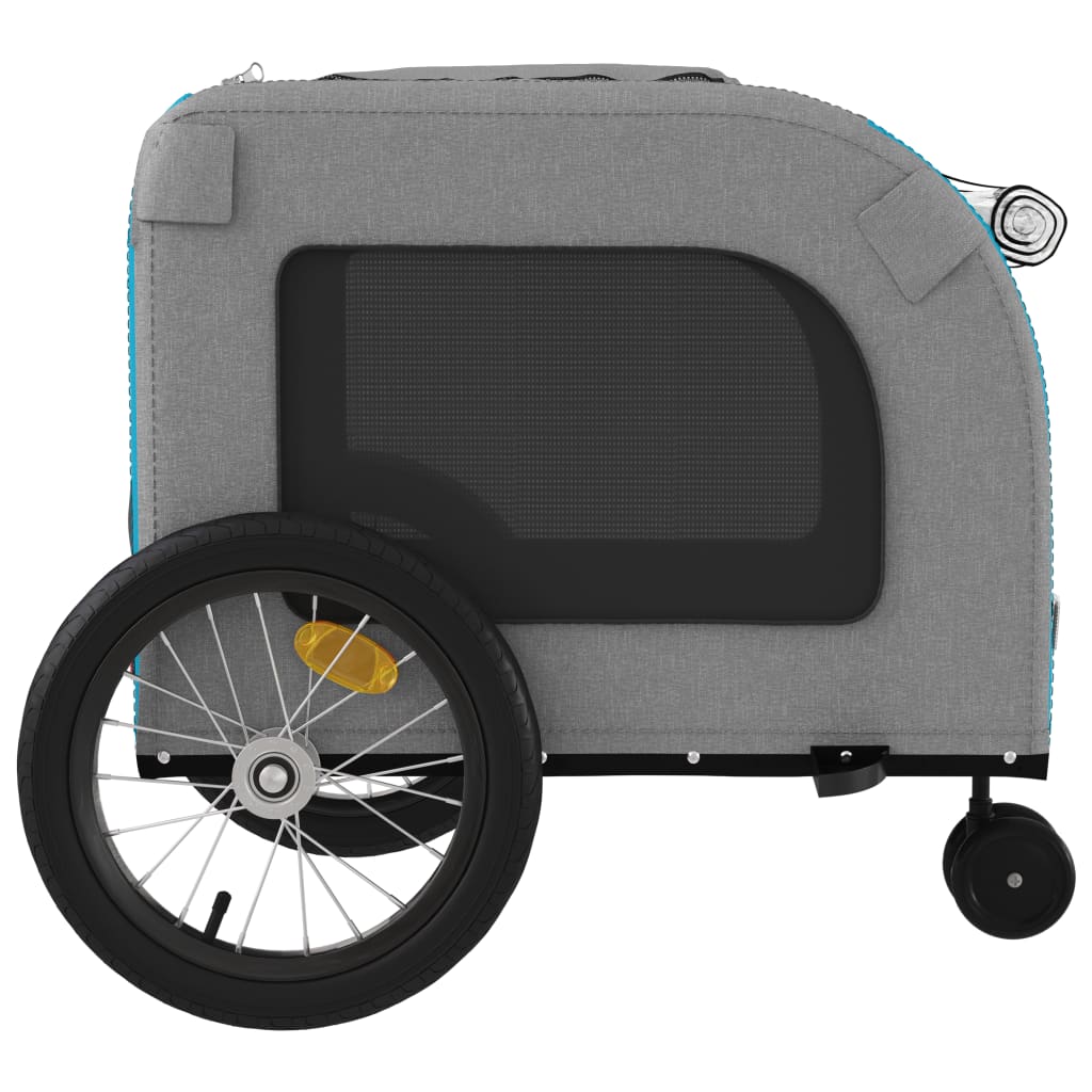 Blue and Gray Oxford and Iron Animal Bike Trailer