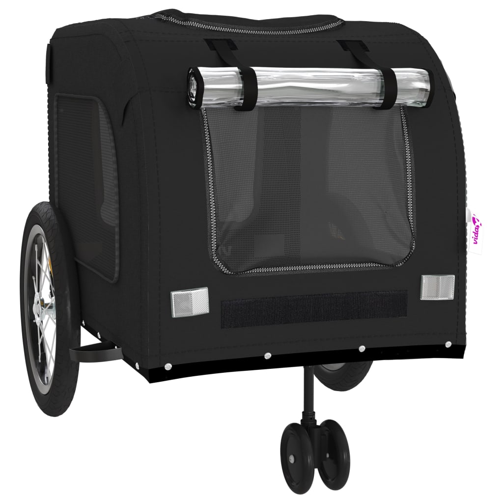 Black Oxford and Iron Animal Bike Trailer