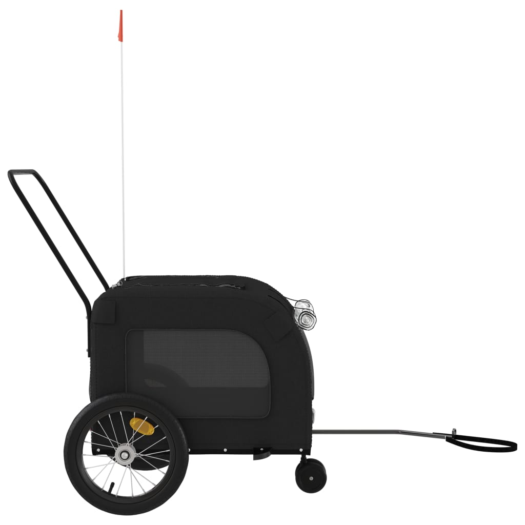 Black Oxford and Iron Animal Bike Trailer