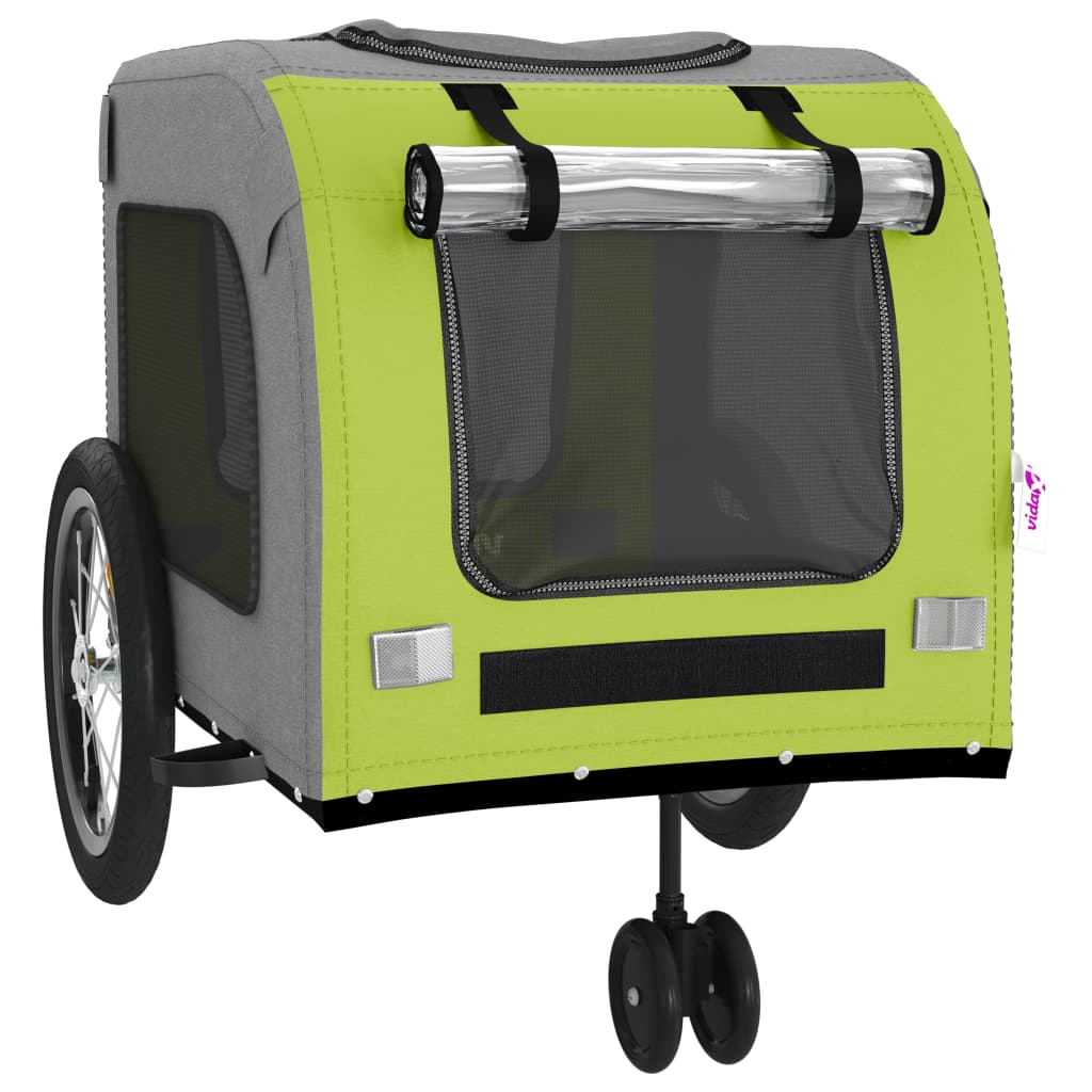 Green and Gray Oxford and Iron Animal Bike Trailer