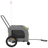 Green and Gray Oxford and Iron Animal Bike Trailer