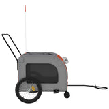 Bike Trailer for Animals Orange and Gray Oxford and Iron