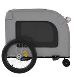 Bike Trailer for Animals Orange and Gray Oxford and Iron