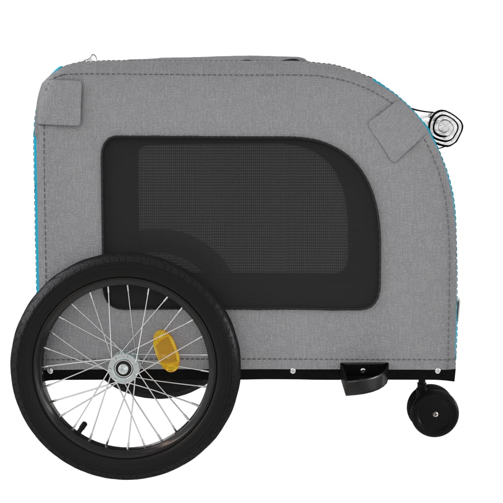 Blue and Gray Oxford and Iron Animal Bike Trailer