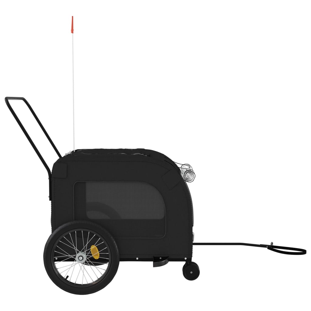 Black Oxford and Iron Animal Bike Trailer