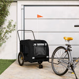 Black Oxford and Iron Animal Bike Trailer