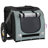 Gray and Black Oxford and Iron Animal Bike Trailer