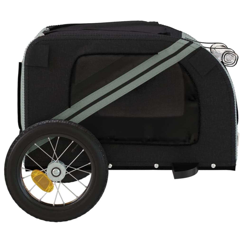 Gray and Black Oxford and Iron Animal Bike Trailer