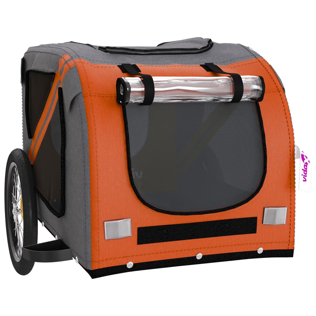 Orange and Black Oxford and Iron Animal Bike Trailer