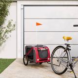 Red and Gray Oxford and Iron Animal Bike Trailer