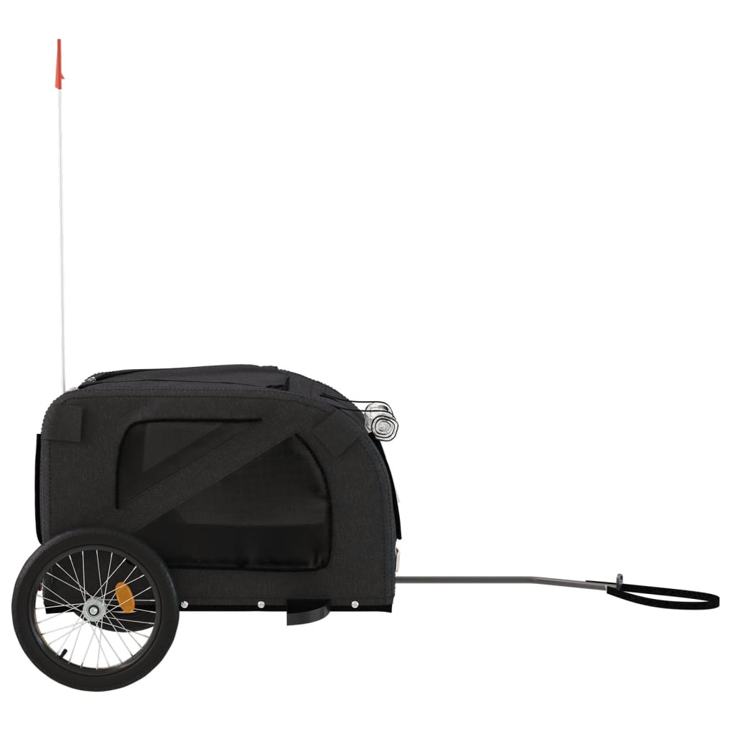 Black Oxford and Iron Animal Bike Trailer