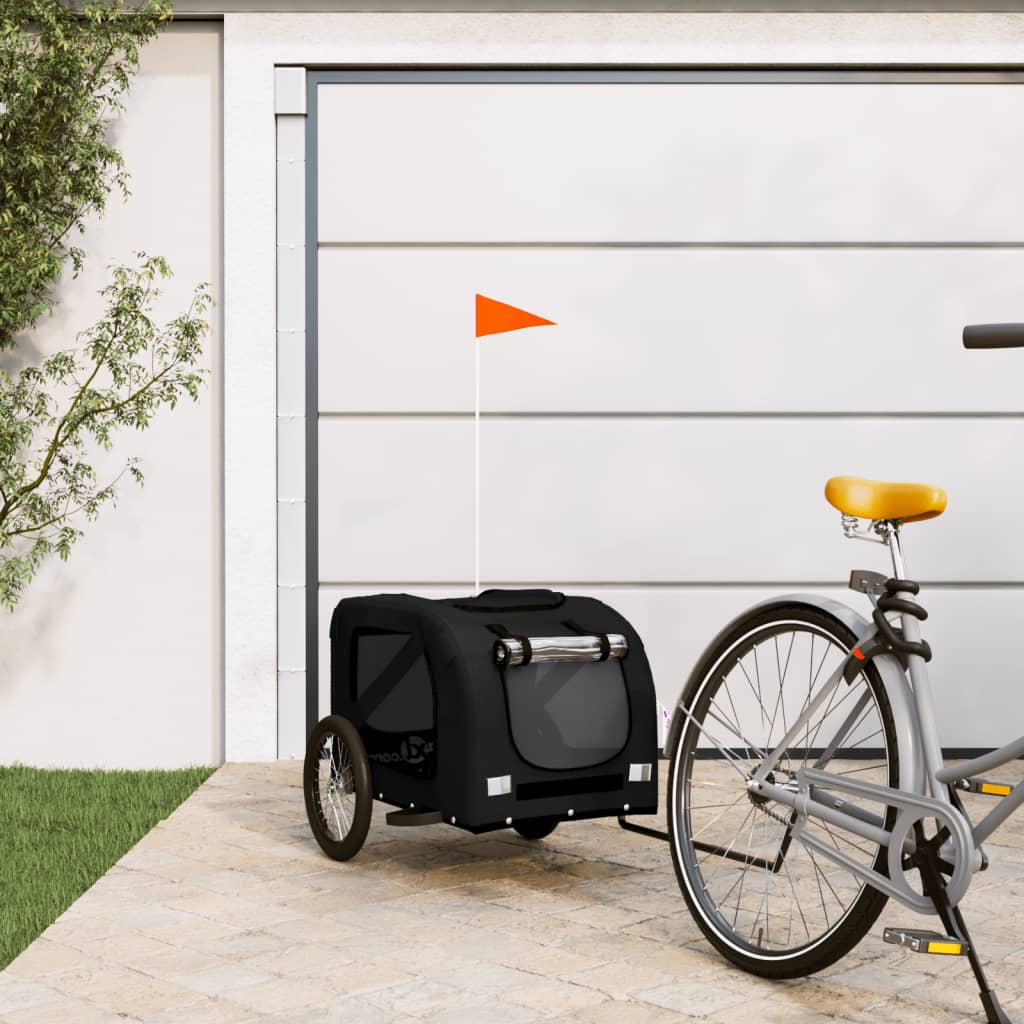 Black Oxford and Iron Animal Bike Trailer