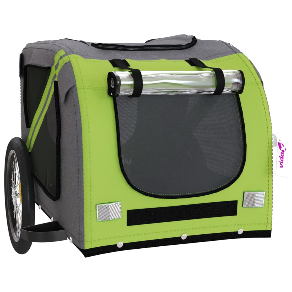 Green and Gray Oxford and Iron Animal Bike Trailer