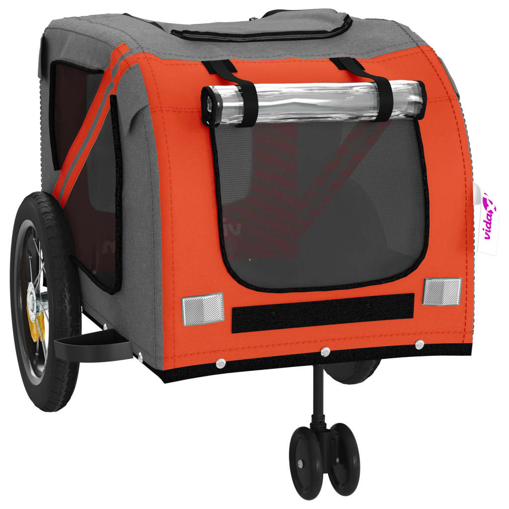 Orange and Black Oxford and Iron Animal Bike Trailer