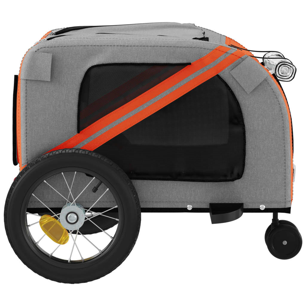 Orange and Black Oxford and Iron Animal Bike Trailer