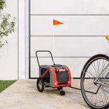 Orange and Black Oxford and Iron Animal Bike Trailer