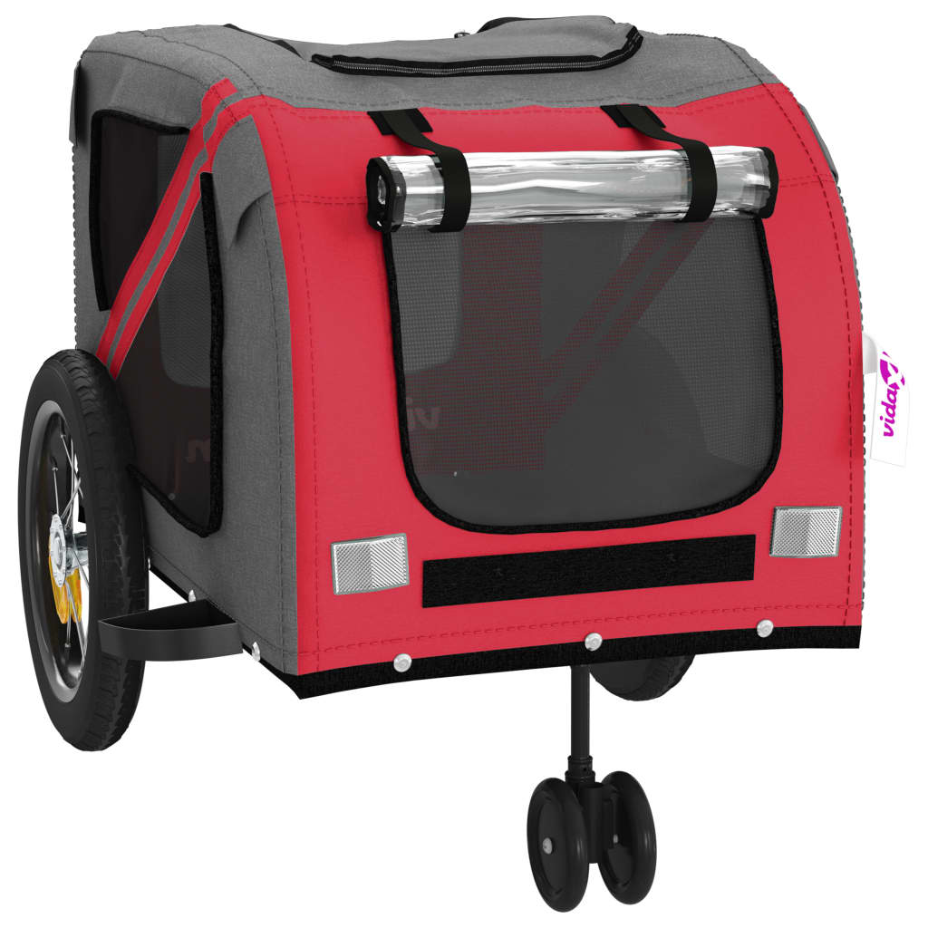 Red and Black Oxford and Iron Animal Bike Trailer