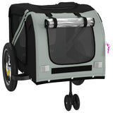 Gray and Black Oxford and Iron Animal Bike Trailer