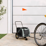 Gray and Black Oxford and Iron Animal Bike Trailer