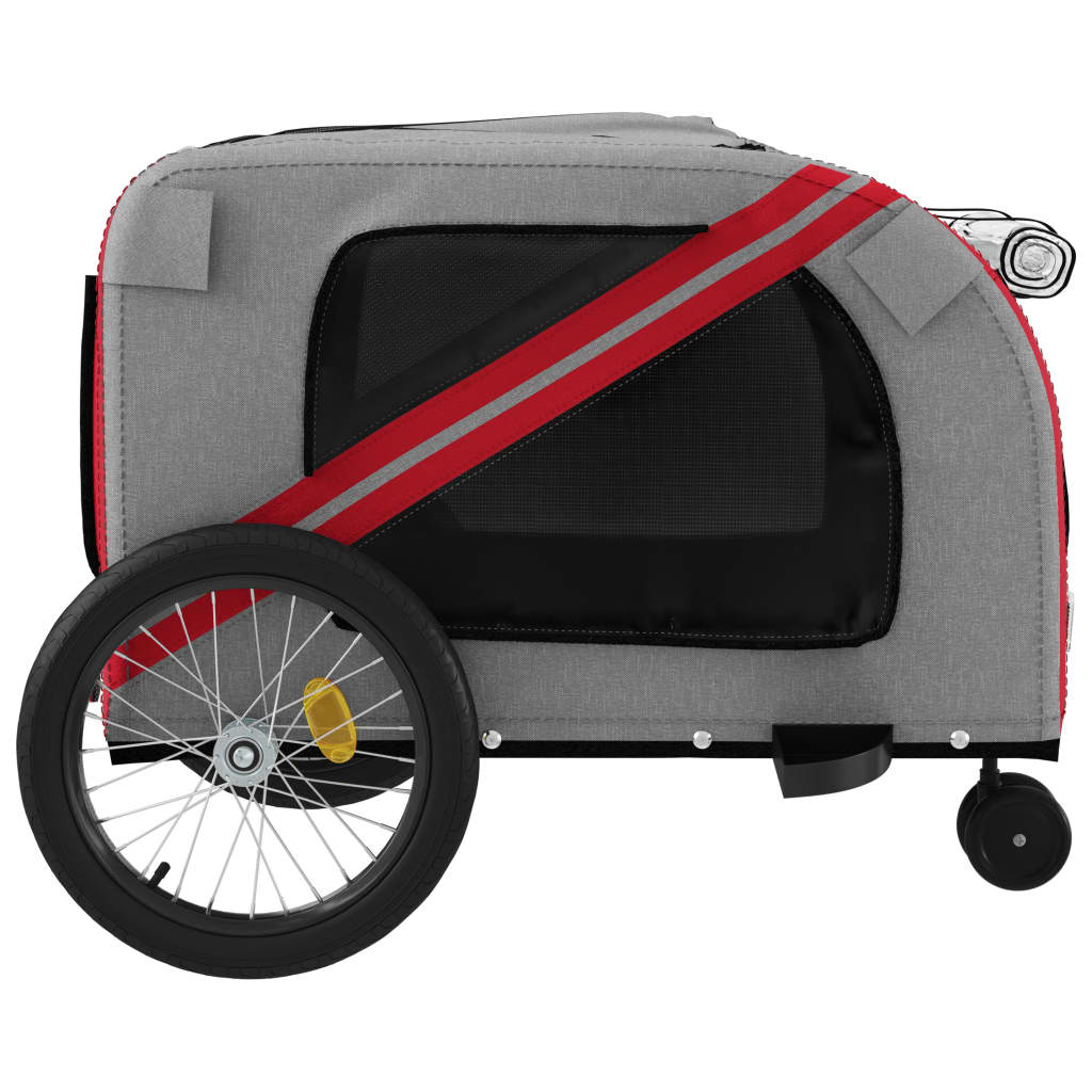 Red and Gray Oxford and Iron Animal Bike Trailer