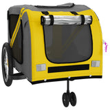 Bike Trailer for Animals Yellow and Gray Oxford and Iron