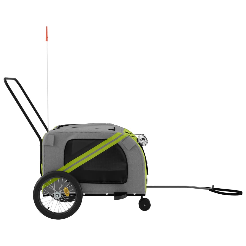 Green and Gray Oxford and Iron Animal Bike Trailer